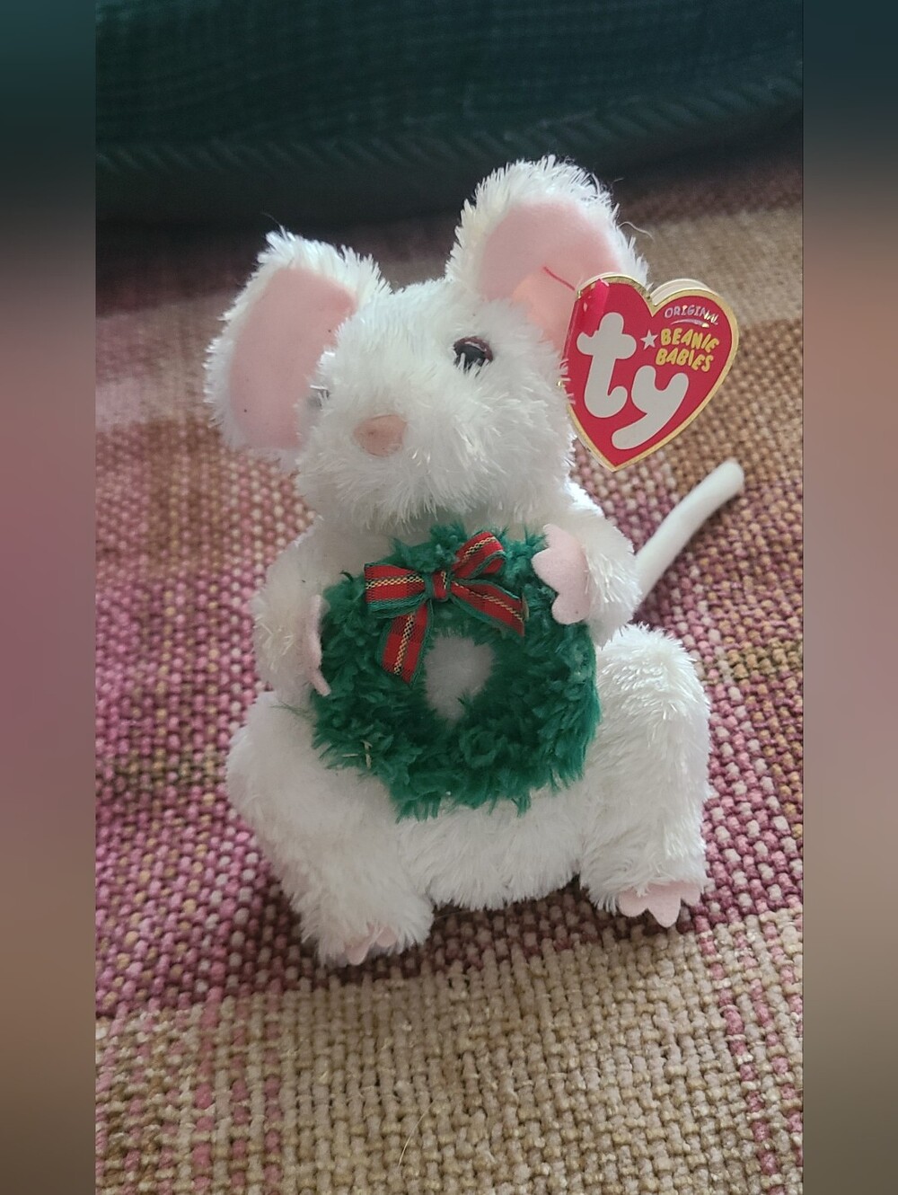 Ty GARLANDS Christmas/Holiday Mouse Original Beanie Babies.  Collectibles